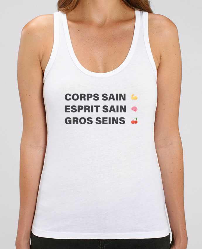 Camiseta de Tirantes  Mujer Stella Dreamer Corps sain Esprit Sain gros Seins Par tunetoo
