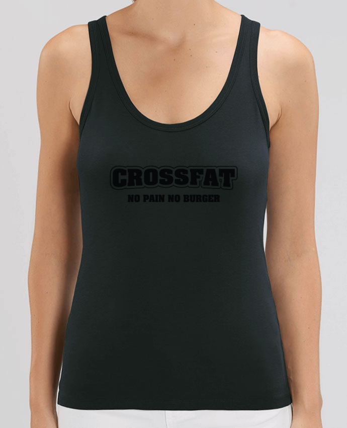 Camiseta de Tirantes  Mujer Stella Dreamer Crossfat - No pain no burger Par tunetoo