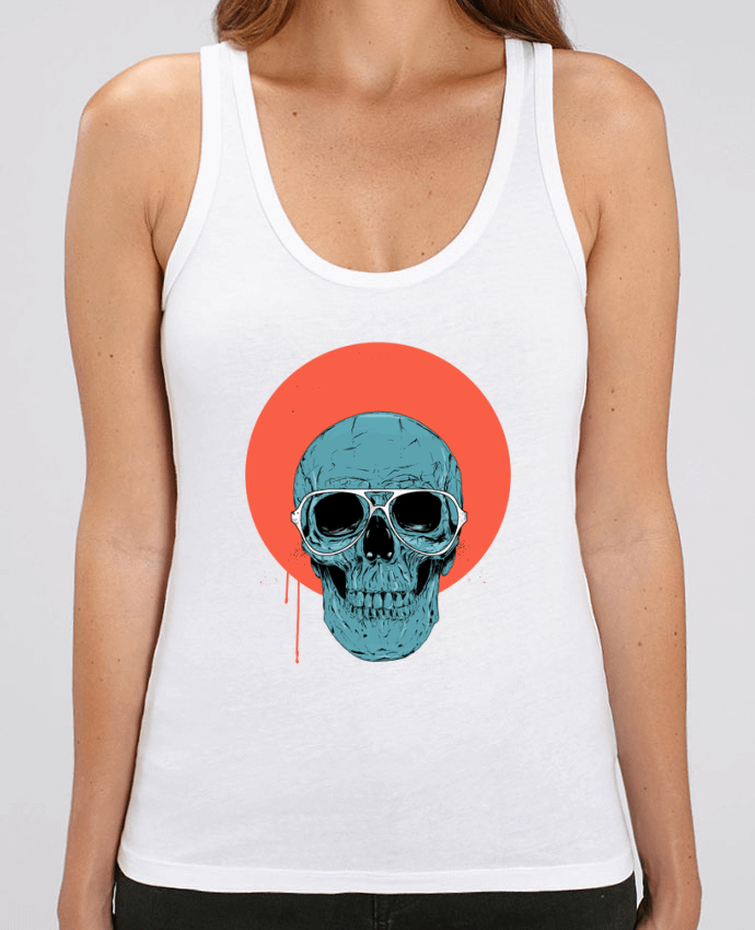 Women Tank Top Stella Dreamer Blue skull Par Balàzs Solti