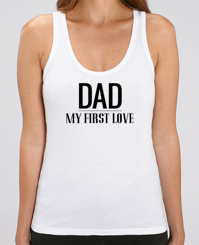 Camiseta de Tirantes  Mujer Stella Dreamer brodé Dad my first love Par tunetoo