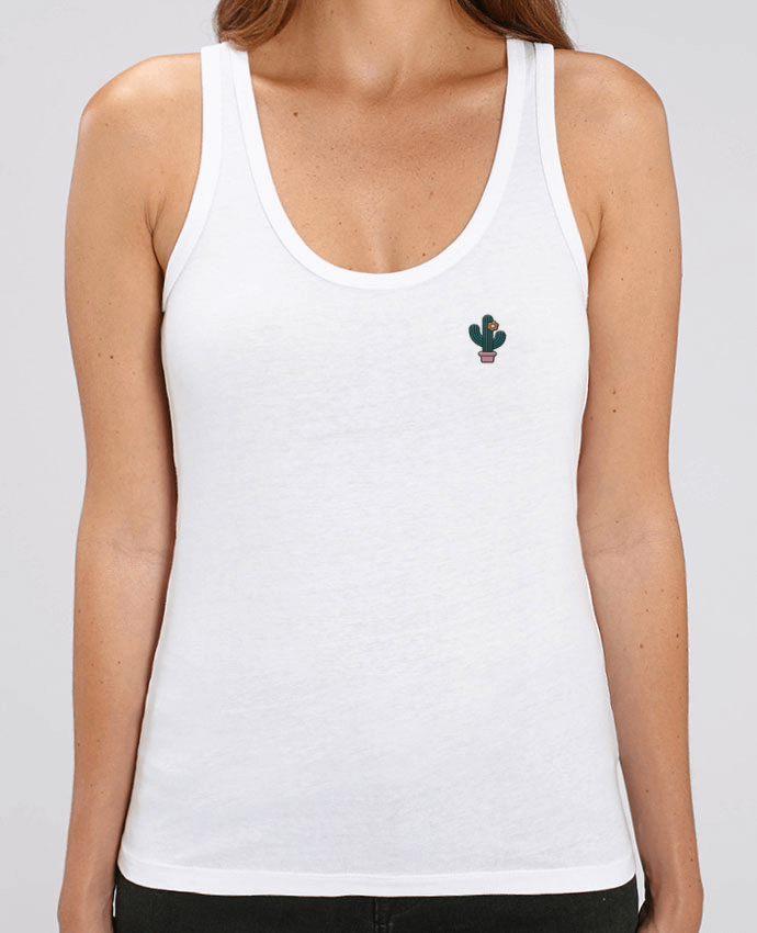 Camiseta de Tirantes  Mujer Stella Dreamer brodé Cactus Par tunetoo