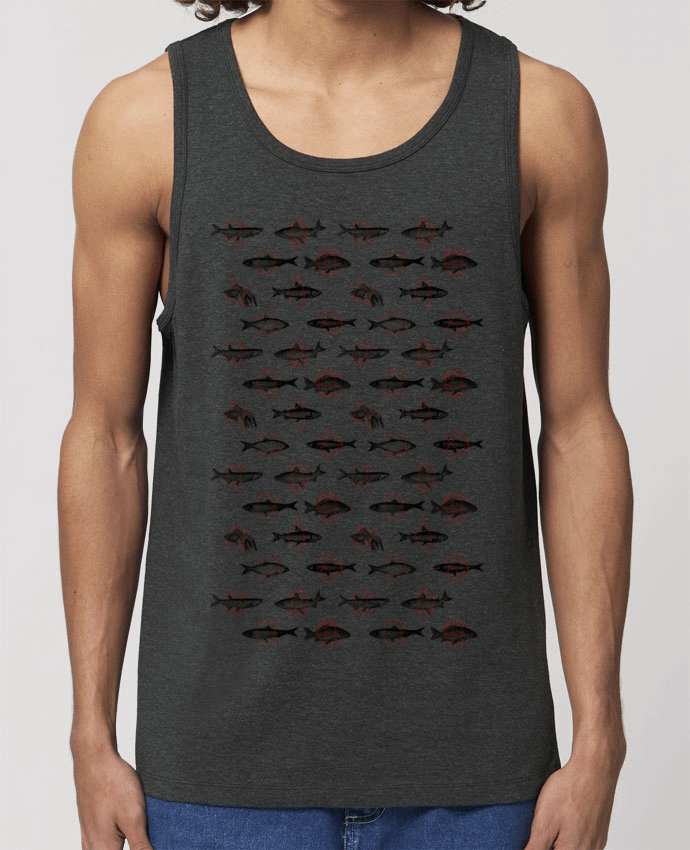 camiseta sin mangas pora él Stanley Specter Fishes in geometrics Par Florent Bodart