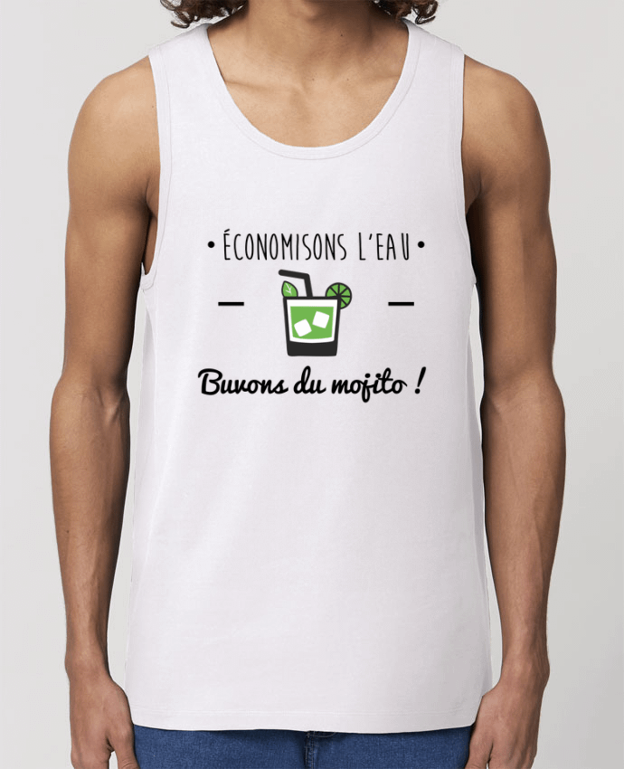 Débardeur Homme Économisons l'eau, buvons du mojito ! Humour , alcool , citations Par Benichan