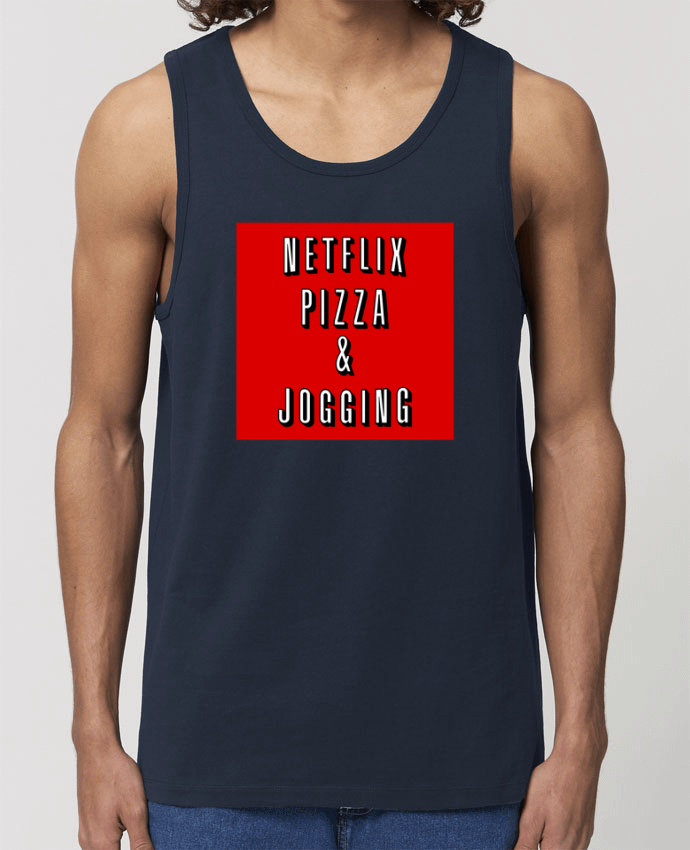 camiseta sin mangas pora él Stanley Specter Netflix Pizza & Jogging Par WBang
