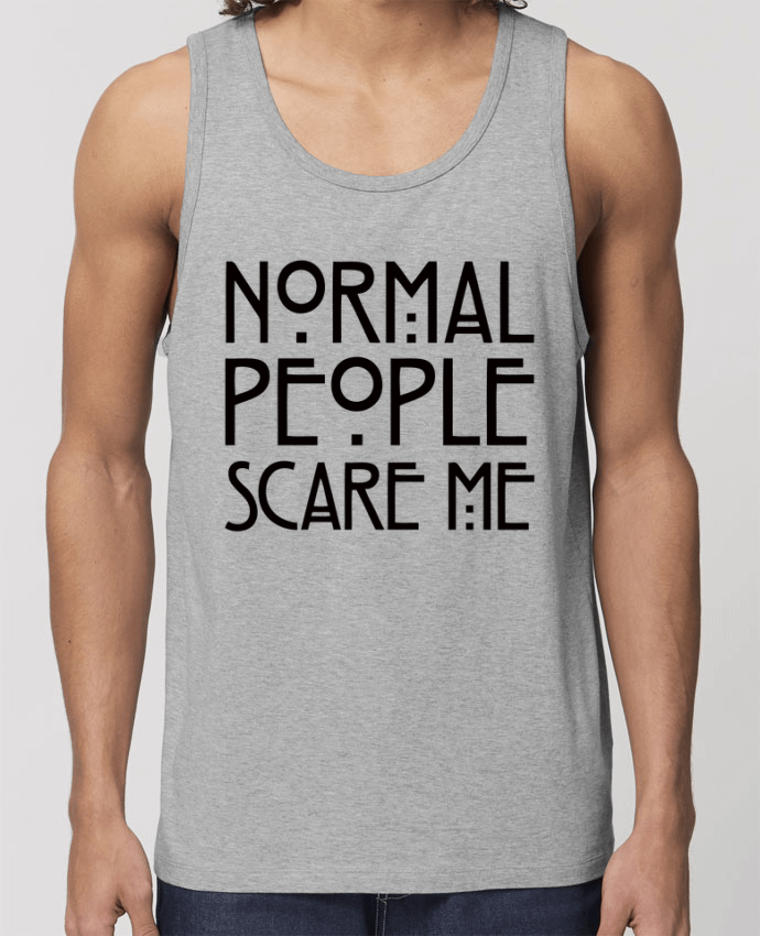 camiseta sin mangas pora él Stanley Specter Normal People Scare Me Par Freeyourshirt.com