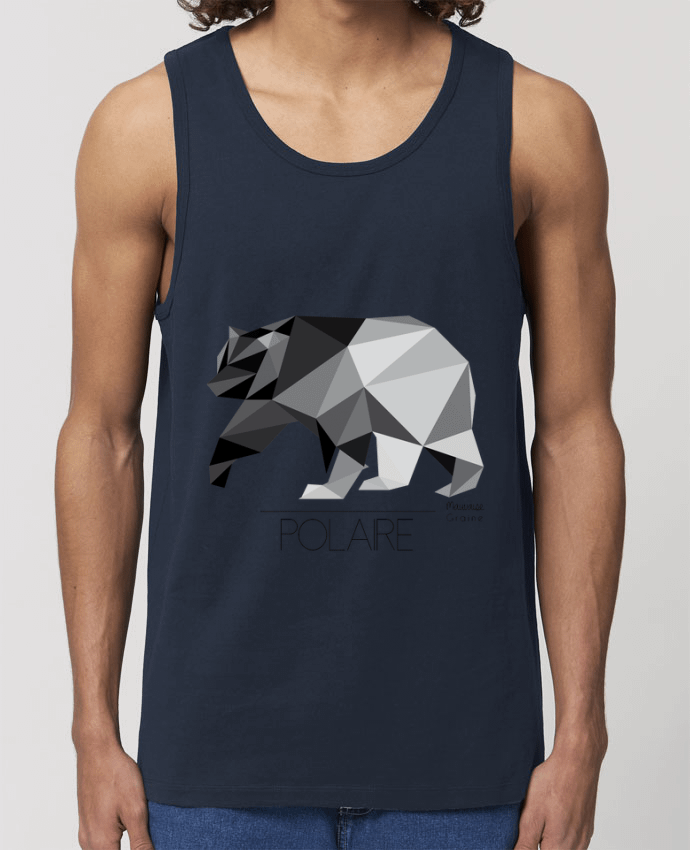 camiseta sin mangas pora él Stanley Specter Ours polaire origami Par Mauvaise Graine