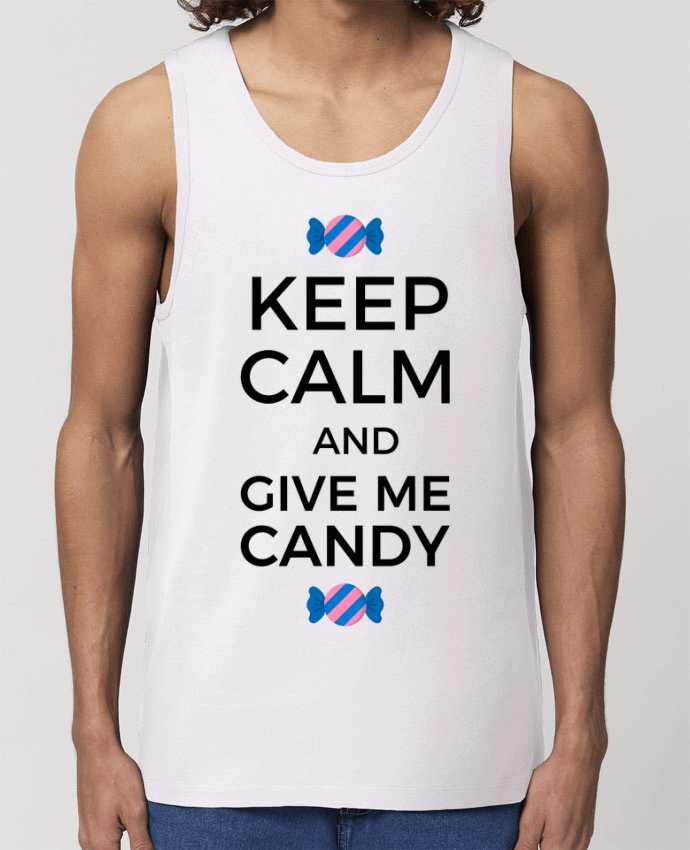 camiseta sin mangas pora él Stanley Specter Keep Calm and give me candy Par tunetoo