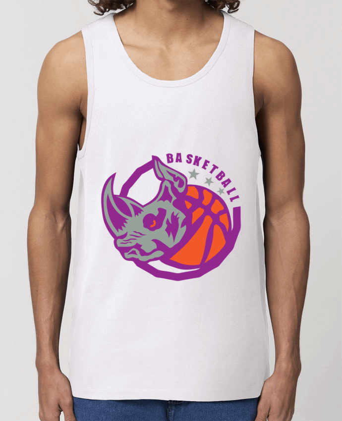 camiseta sin mangas pora él Stanley Specter basketball  rhinoceros logo sport club team Par Achille