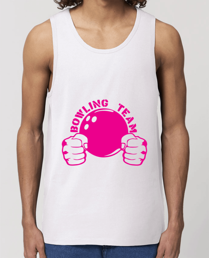 Débardeur Homme bowling team poing fermer logo club Par Achille