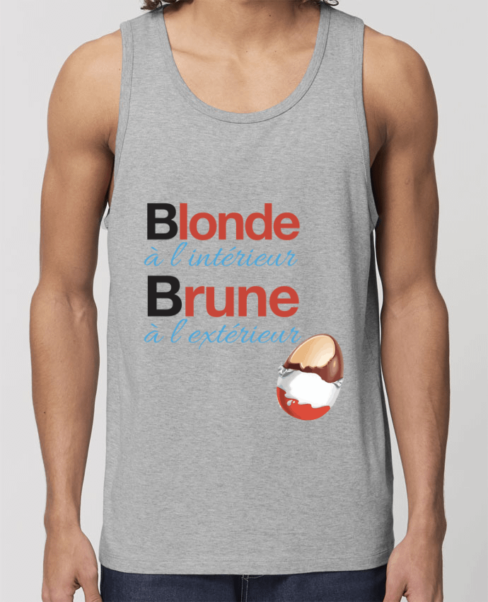 camiseta sin mangas pora él Stanley Specter Blonde à l'intérieur / Brune à l'extérieur Par Monidentitevisuelle