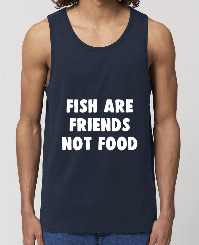 camiseta sin mangas pora él Stanley Specter Fish are firends not food Par Bichette