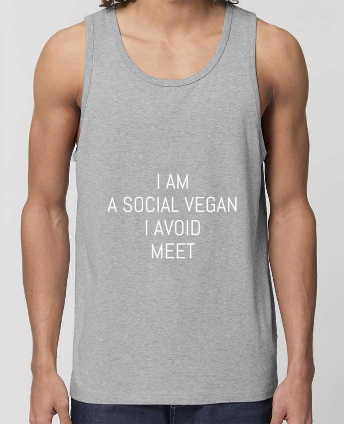 Débardeur - Stanley Specter I am a social vegan I avoid meet Par Bichette