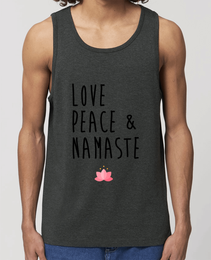 camiseta sin mangas pora él Stanley Specter Love, Peace & Namaste Par tunetoo