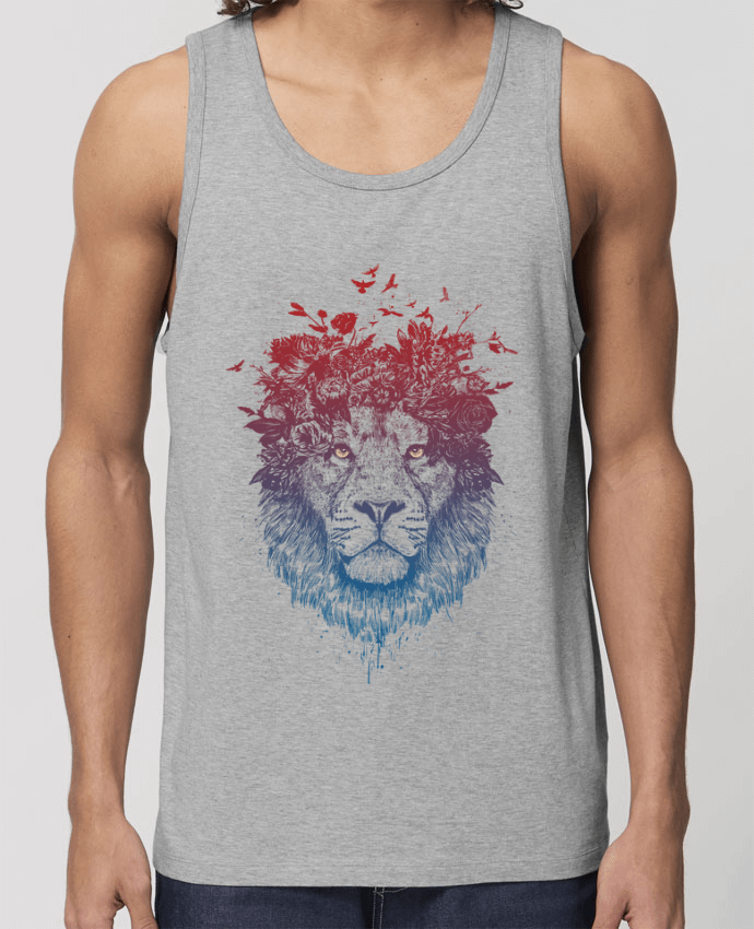 camiseta sin mangas pora él Stanley Specter Floral lion III Par Balàzs Solti