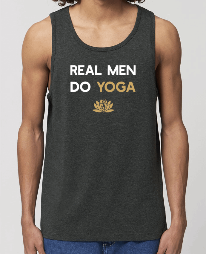 Débardeur Homme Real men do yoga Par Original t-shirt