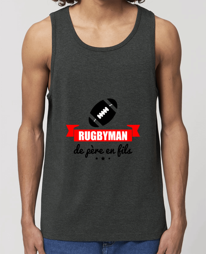 Débardeur Homme Rugbyman de père en fils, rugby, rugbyman Par Benichan