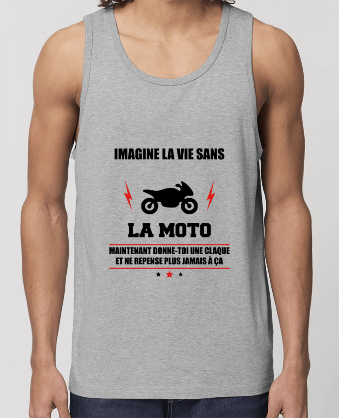 camiseta sin mangas pora él Stanley Specter Imagine la vie sans la moto Par Benichan