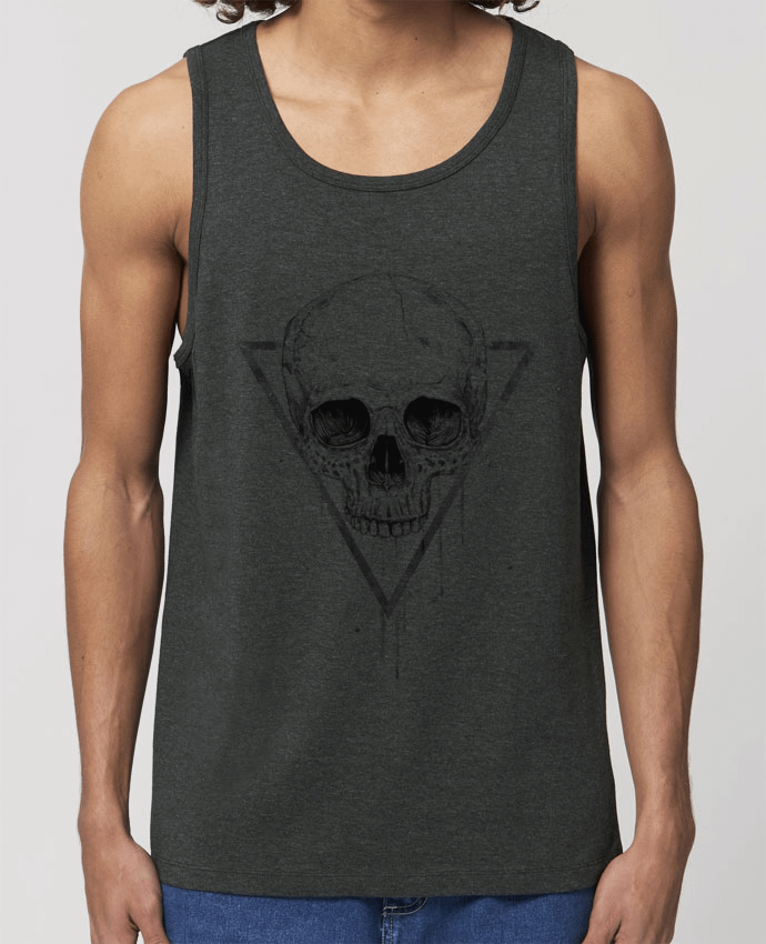 Men\'s tank top Stanley Specter Skull in a triangle (bw) Par Balàzs Solti