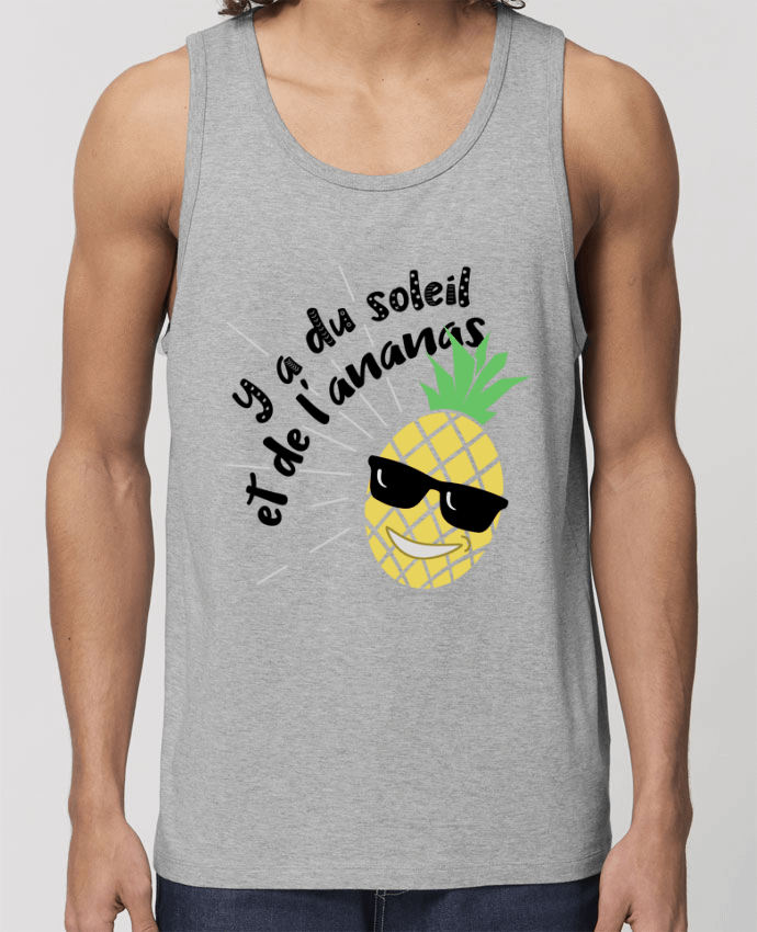 camiseta sin mangas pora él Stanley Specter Y a du soleil et de l'ananas - modèle t-shirt clair Par bigpapa-factory