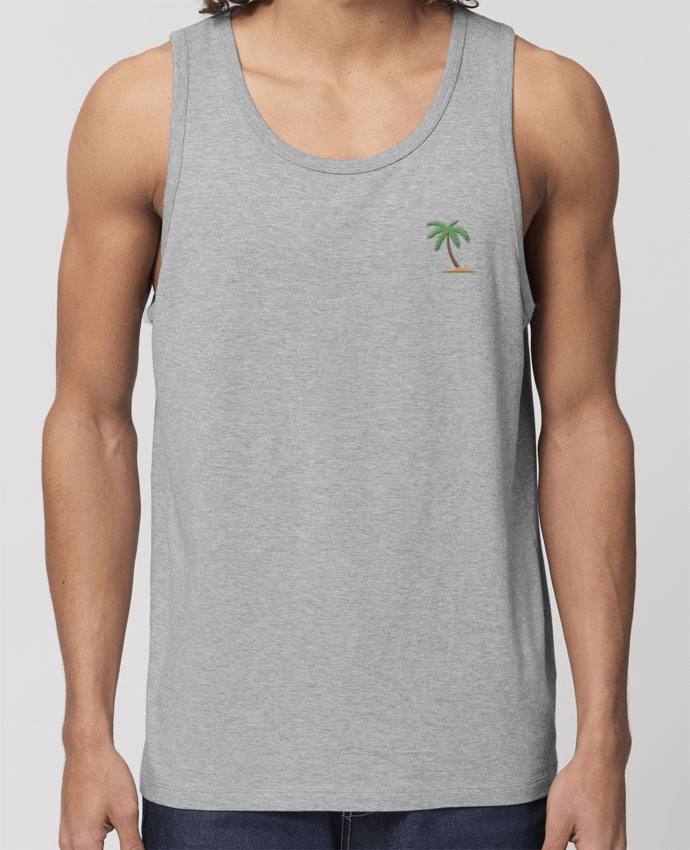 camiseta sin mangas pora él Stanley Specter Brodé Palm Tree Par tunetoo