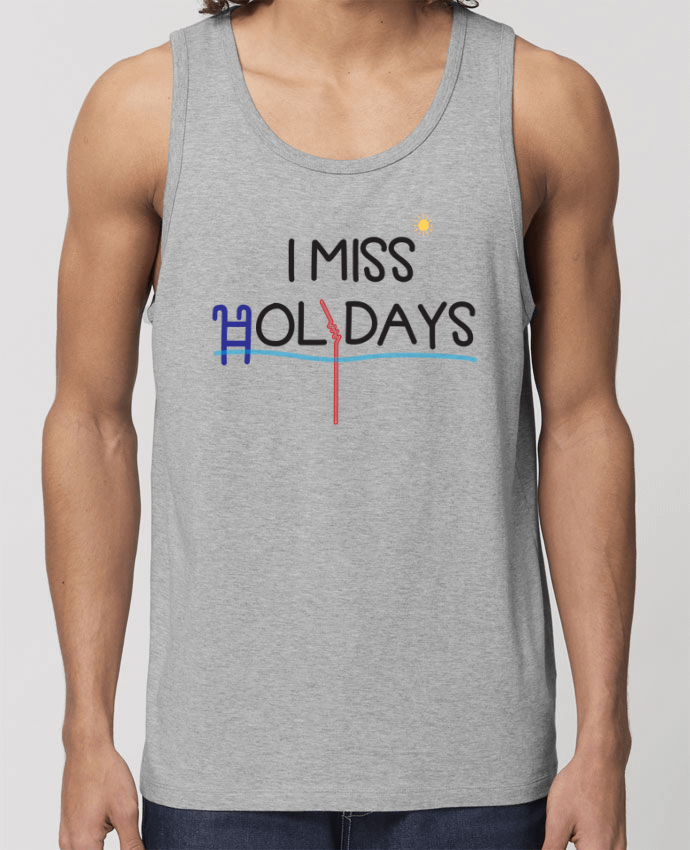 Débardeur Homme I miss holidays Par tunetoo