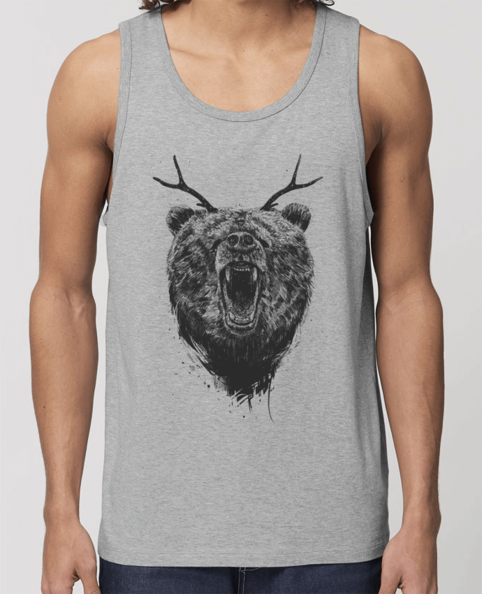 Men\'s tank top Stanley Specter Angry bear with antlers Par Balàzs Solti