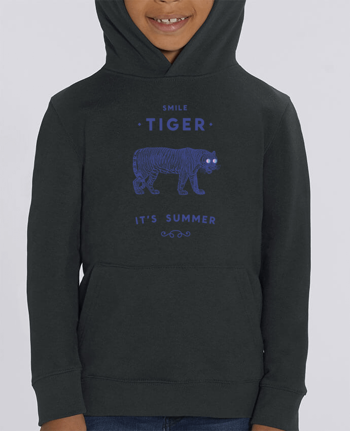 Kids\' hoodie sweatshirt Mini Cruiser Smile Tiger Par Florent Bodart