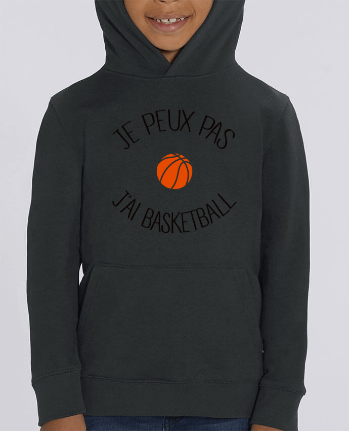 Kids\' hoodie sweatshirt Mini Cruiser je peux pas j'ai Basketball Par Freeyourshirt.com
