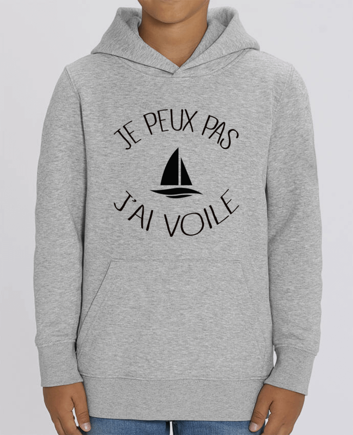 Kids\' hoodie sweatshirt Mini Cruiser Je peux pas j'ai voile Par Freeyourshirt.com