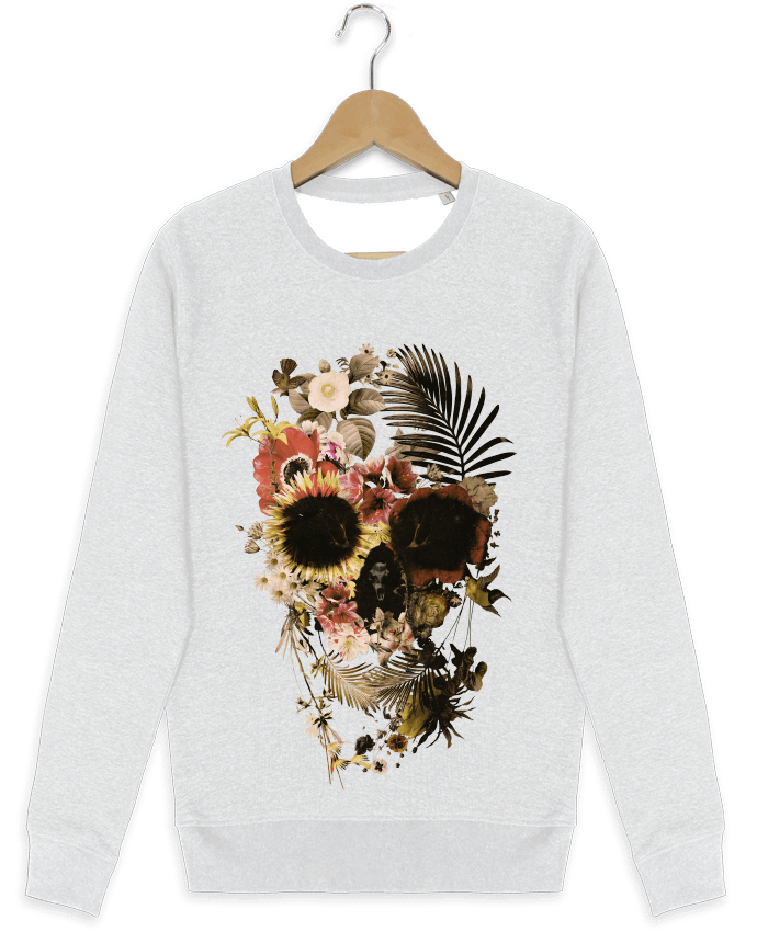 Sweat-shirt Stanley stella modèle seeks Garden Skull by ali_gulec