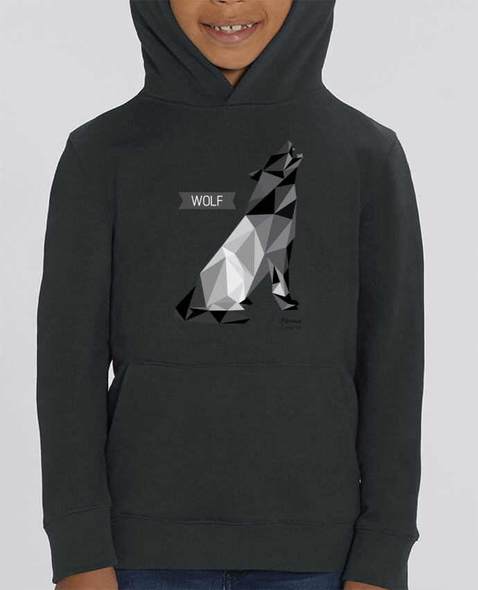 Kids\' hoodie sweatshirt Mini Cruiser WOLF Origami Par Mauvaise Graine