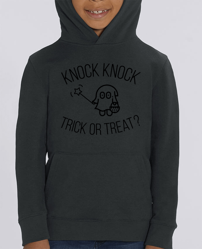 Kids\' hoodie sweatshirt Mini Cruiser Knock Knock, Trick or Treat? Par tunetoo