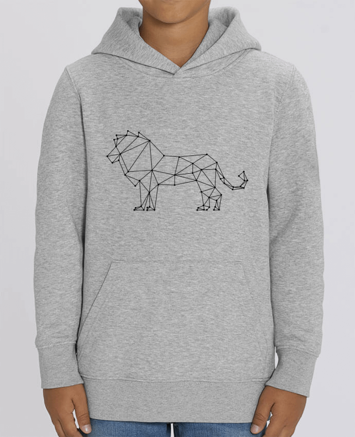 Kids\' hoodie sweatshirt Mini Cruiser Origami lion Par /wait-design