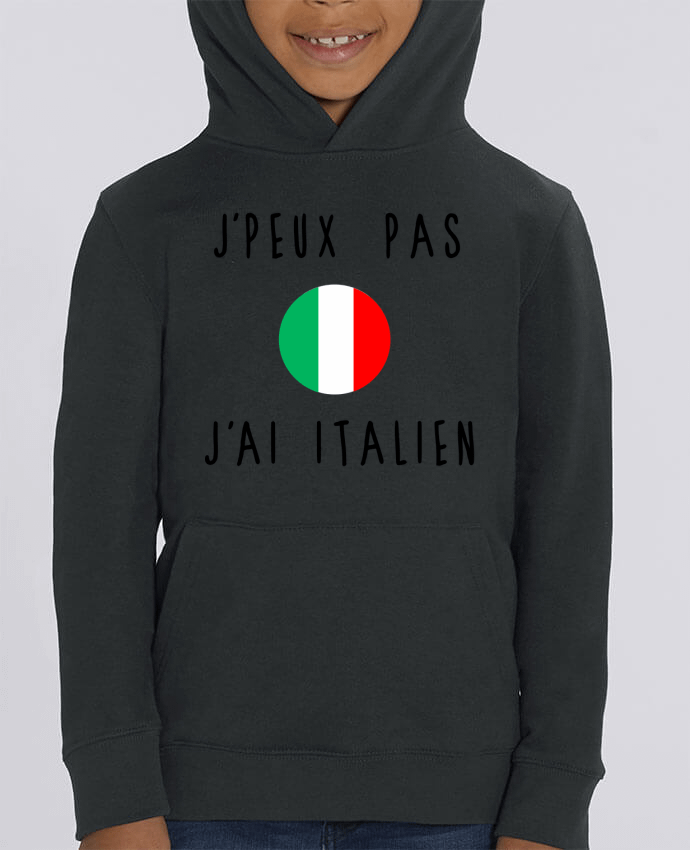 Kids\' hoodie sweatshirt Mini Cruiser J'peux pas j'ai italien Par Les Caprices de Filles