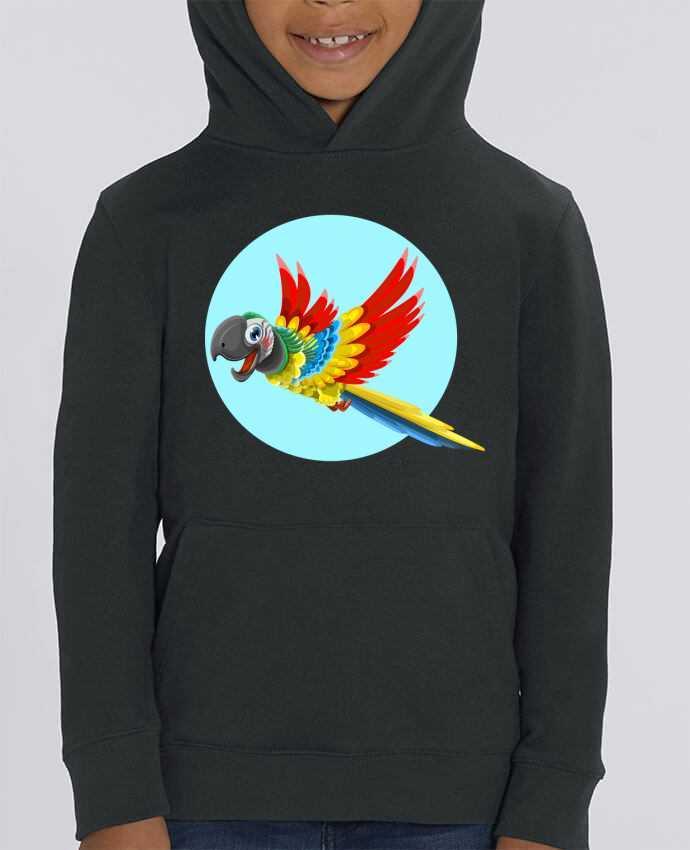Kids\' hoodie sweatshirt Mini Cruiser Perroquet Par Crazy-Patisserie.com