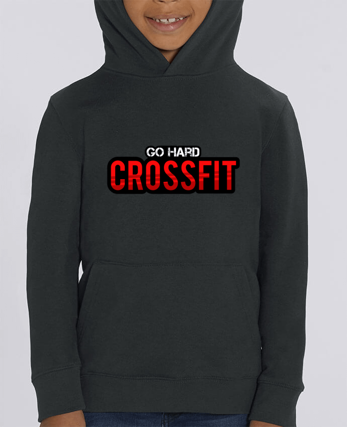 Kids\' hoodie sweatshirt Mini Cruiser Go Hard ! Crossfit Par tunetoo