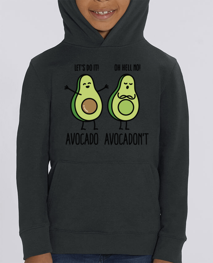Kids\' hoodie sweatshirt Mini Cruiser Avocado avocadont Par LaundryFactory