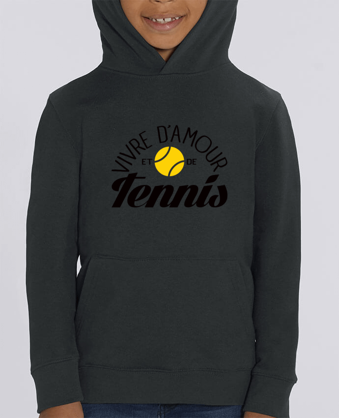 Sweat enfant Vivre d'Amour et de Tennis Par Freeyourshirt.com