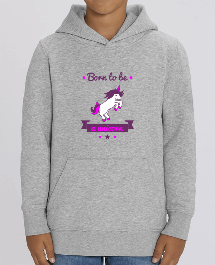 Kids\' hoodie sweatshirt Mini Cruiser Born to be a unicorn Par Benichan