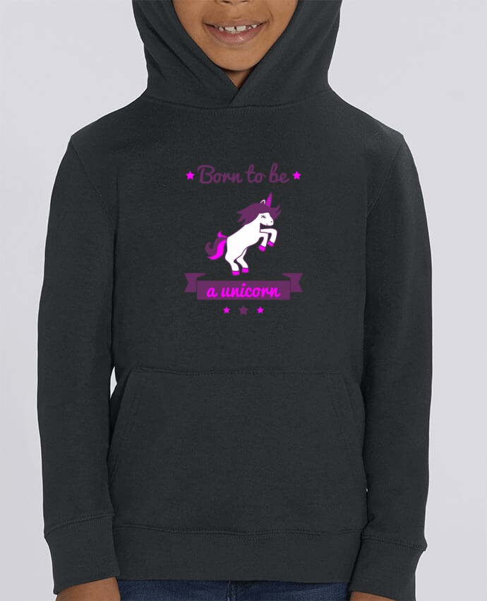 Kids\' hoodie sweatshirt Mini Cruiser Born to be a unicorn Par Benichan