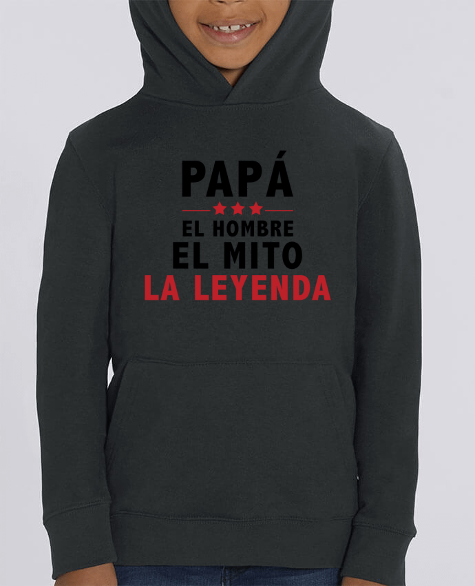 Kids\' hoodie sweatshirt Mini Cruiser PAPÁ : EL HOMBRE EL MITO LA LEYENDA Par tunetoo