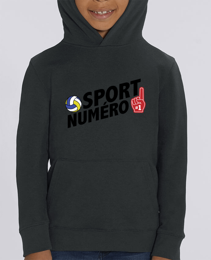 Kids\' hoodie sweatshirt Mini Cruiser Sport numéro 1 Volley Par tunetoo