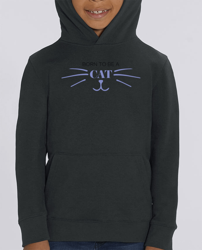 Kids\' hoodie sweatshirt Mini Cruiser Born to be a cat Par tunetoo
