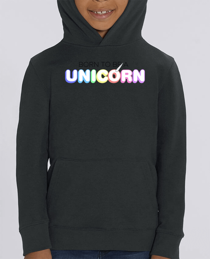 Kids\' hoodie sweatshirt Mini Cruiser Born to be a unicorn Par tunetoo