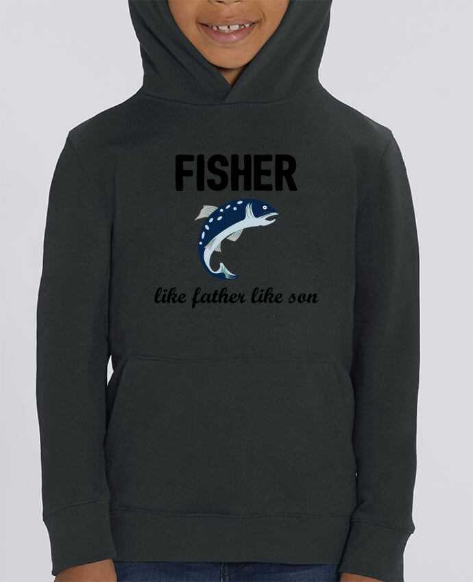 Kids\' hoodie sweatshirt Mini Cruiser Fisher Like father like son Par tunetoo