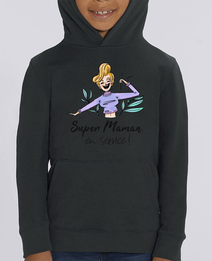 Kids\' hoodie sweatshirt Mini Cruiser Super Maman en service Par ShoppingDLN