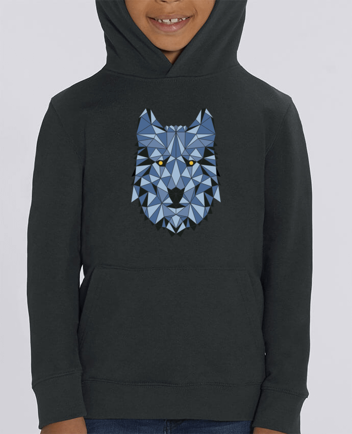 Kids\' hoodie sweatshirt Mini Cruiser wolf - geometry 3 Par /wait-design