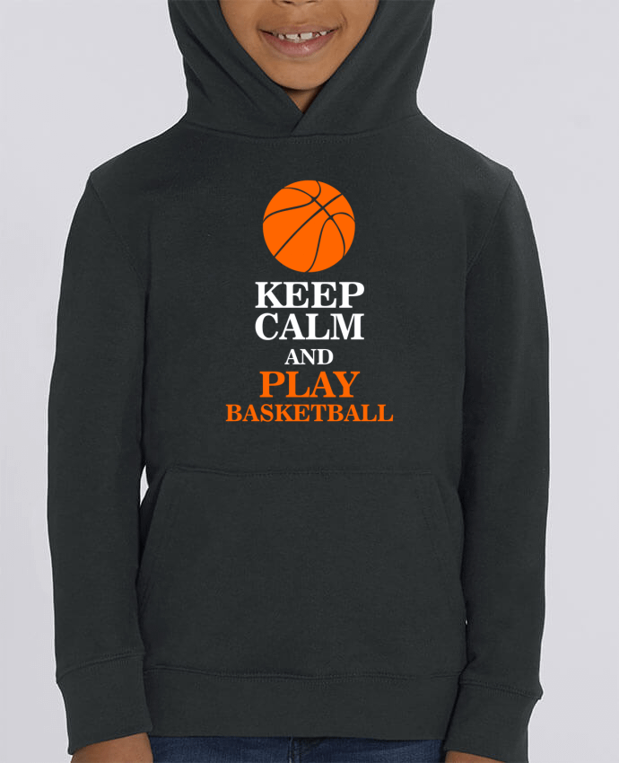 Kids\' hoodie sweatshirt Mini Cruiser Keep calm and play basketball Par Original t-shirt