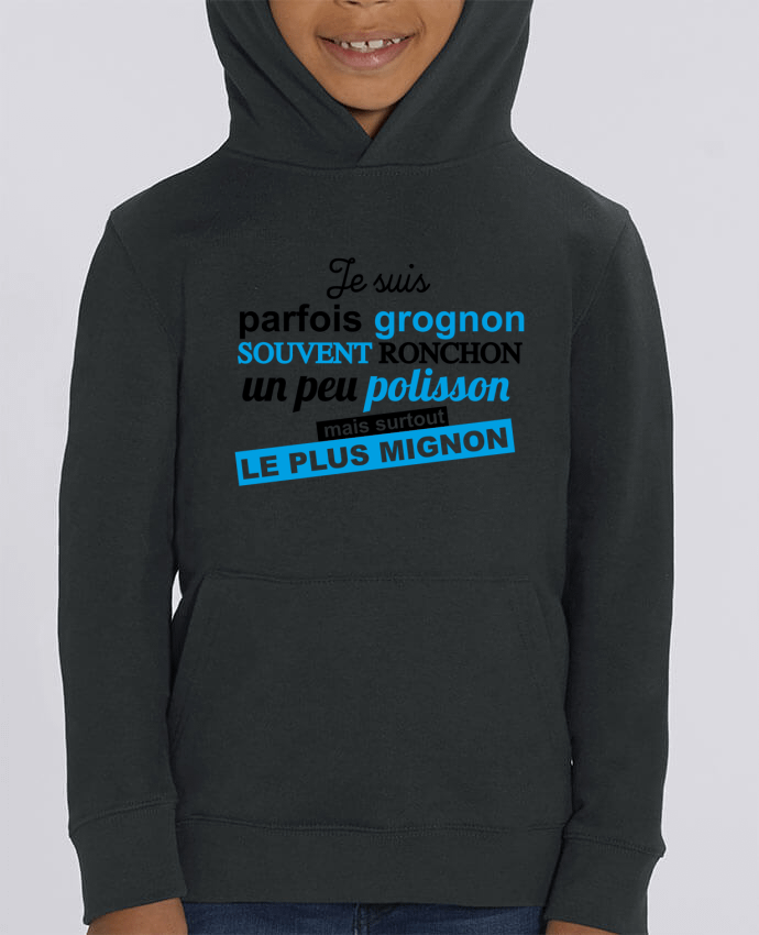 Kids\' hoodie sweatshirt Mini Cruiser Grognon ronchon polisson mignon Par GraphiCK-Kids