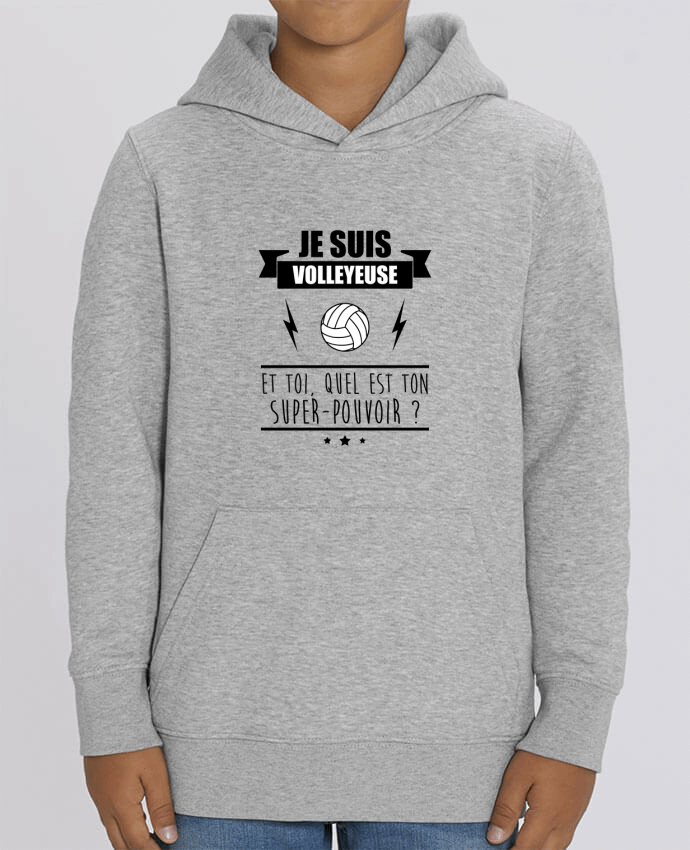 Kids\' hoodie sweatshirt Mini Cruiser Je suis volleyleuse et toi, quel est ton super-pouvoir ? Par Benichan